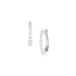 Dominique Cohen graduated diamond bubble 1 carat petite hoop earrings in white gold<span class='visuallyhidden'>; shop help at 760-978-9297.</span>